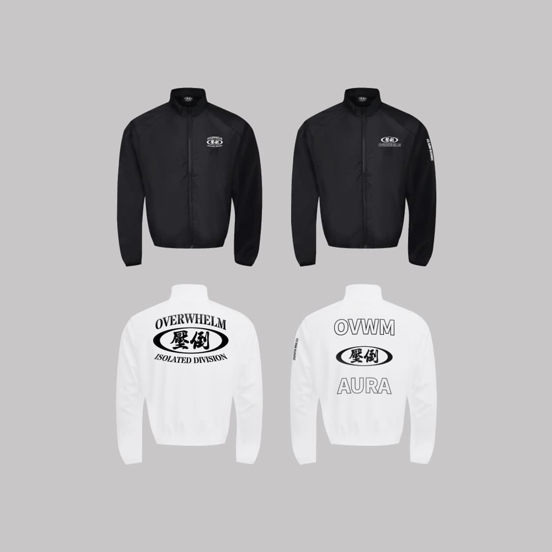 압도 overwhelm 바람막이 001  블랙 L 새상품 택있음 상품이미지1