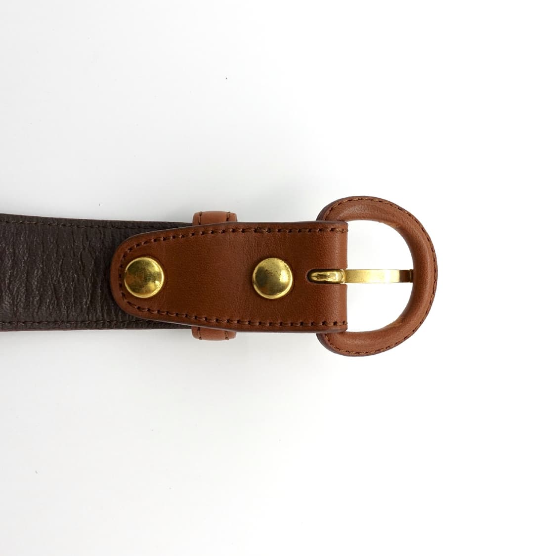 TOCHIGI LEATHER 일본 빈티지 브라운 레더 벨트 상품이미지8