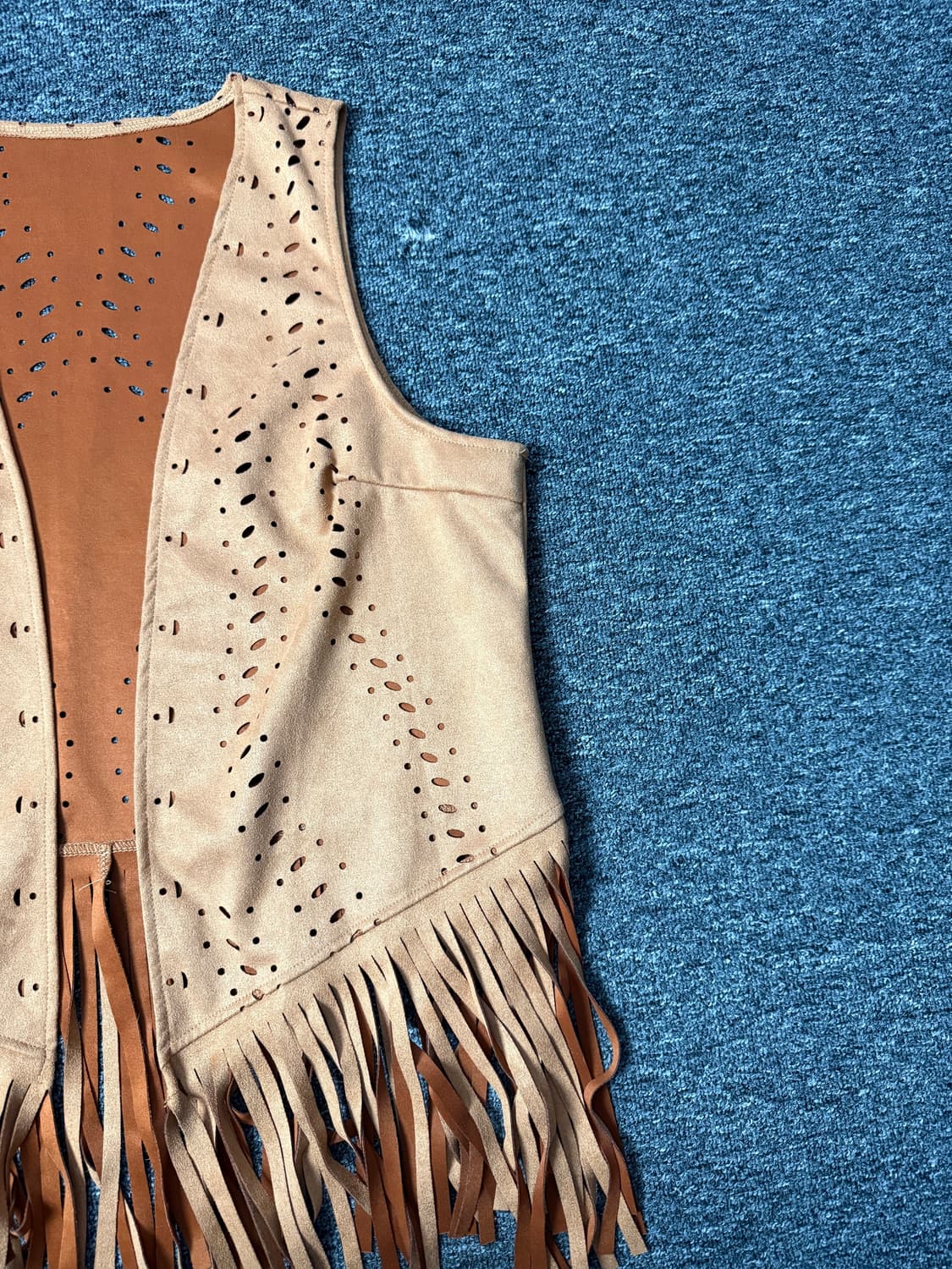 빈티지 프린지 펀칭 베스트 상품이미지2