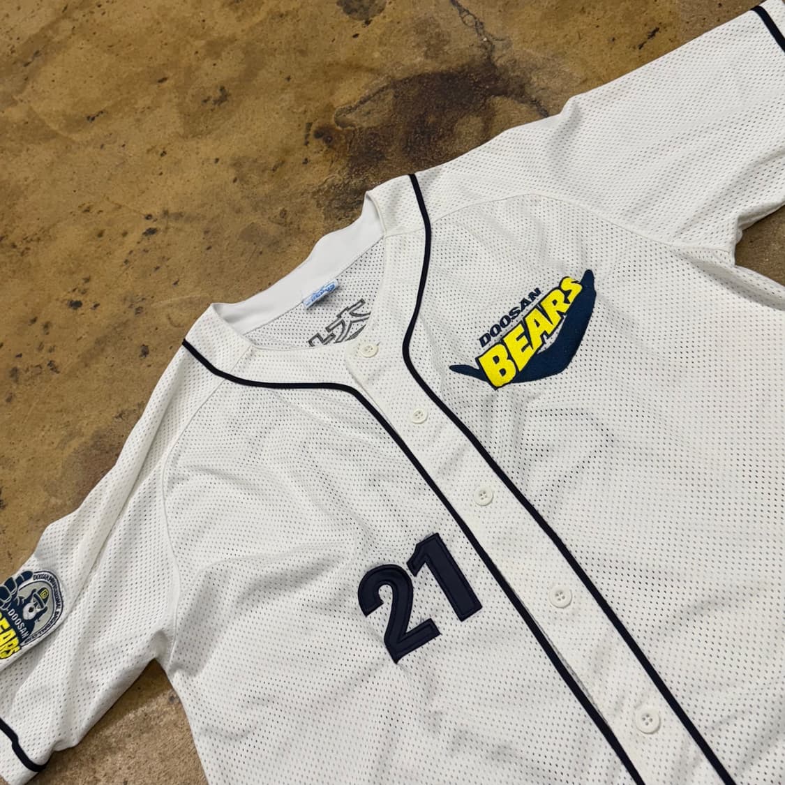 [정품/100] 두산베어스 올드 반달 유니폼 21 박철순 마킹 b18 상품이미지1
