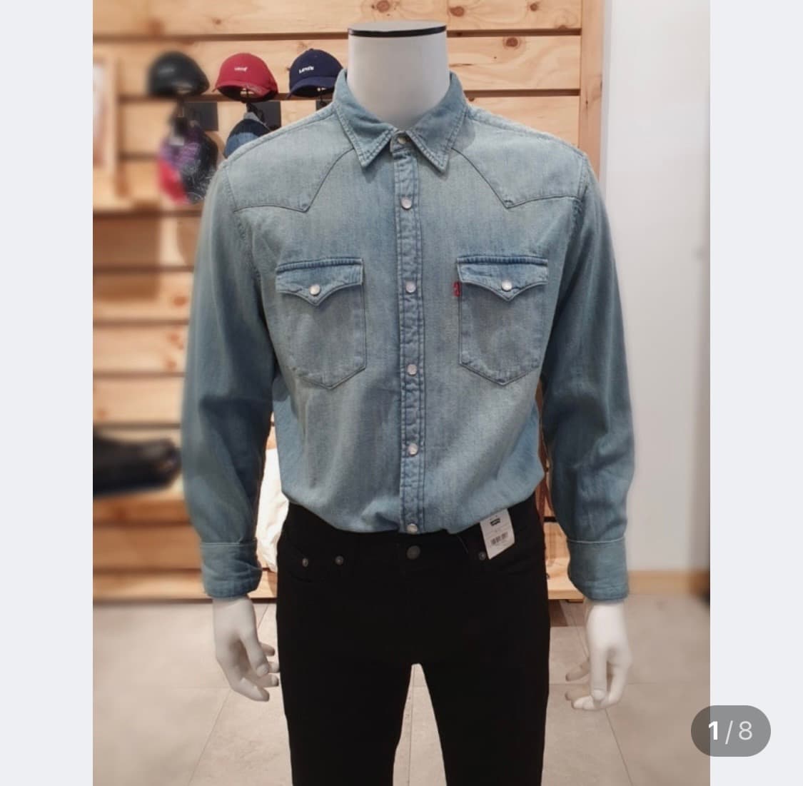 리바이스 웨스턴 데님셔츠(s) 상품이미지1