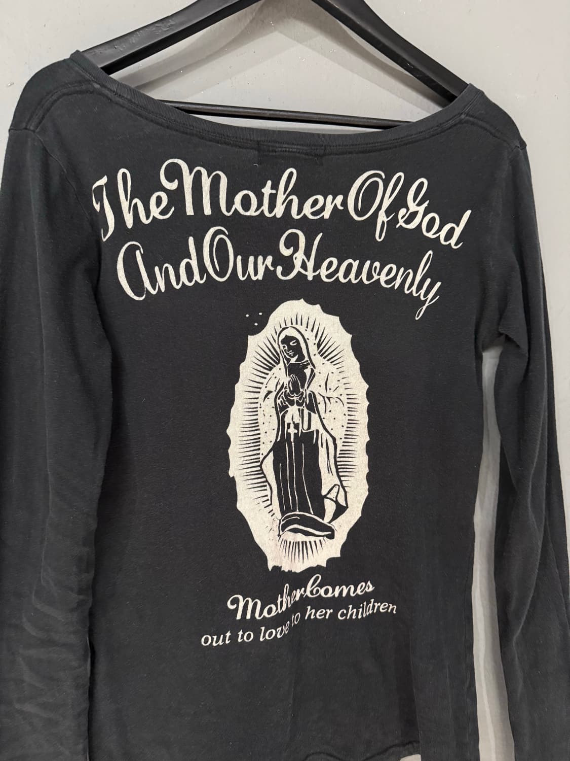 Maria printing wide neck long sleeve 상품이미지8