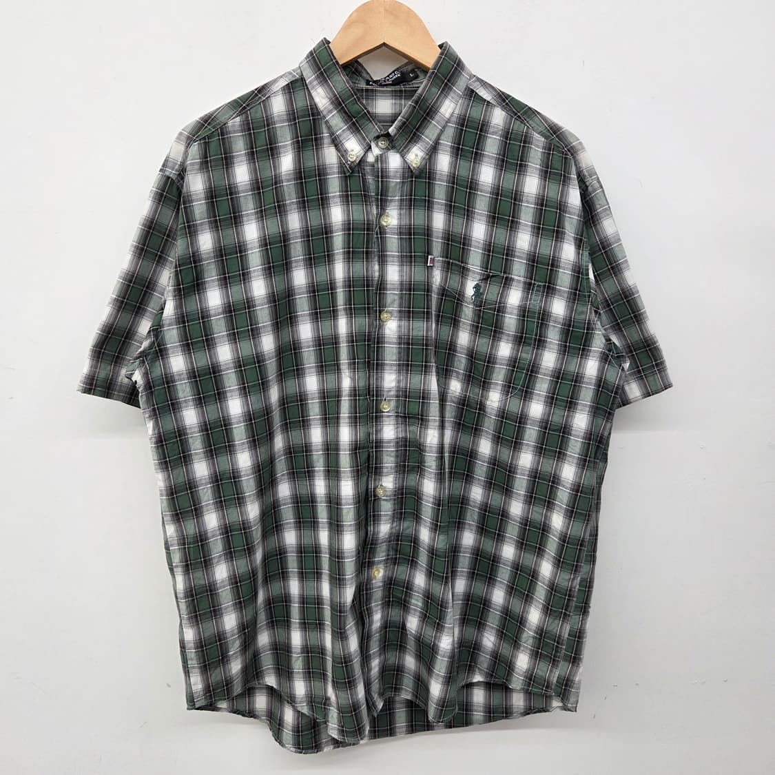 폴로 랄프로렌 체크 반팔 셔츠 남L 상품이미지2