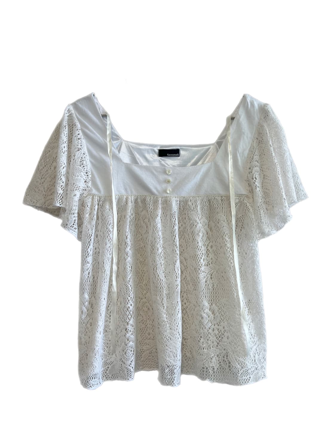 ೀ 시스루 레이스 반팔 ೀ 상품이미지6