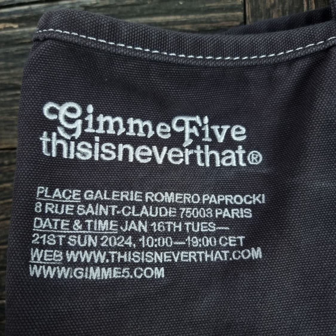 [김미파이브 X 디스이즈네버뎃] 캔버스 토트백 M19232 상품이미지6