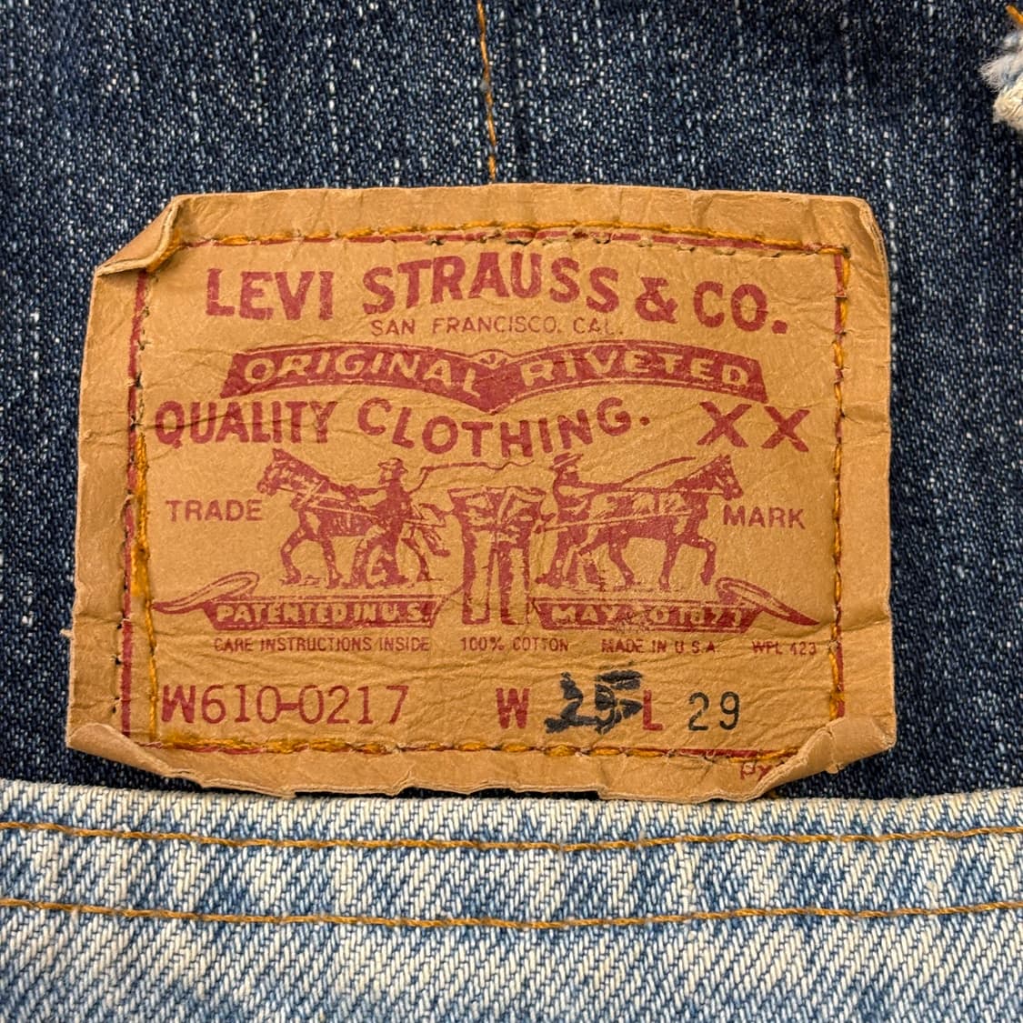 XL 리바이스 데님 커스텀 자켓 상품이미지5