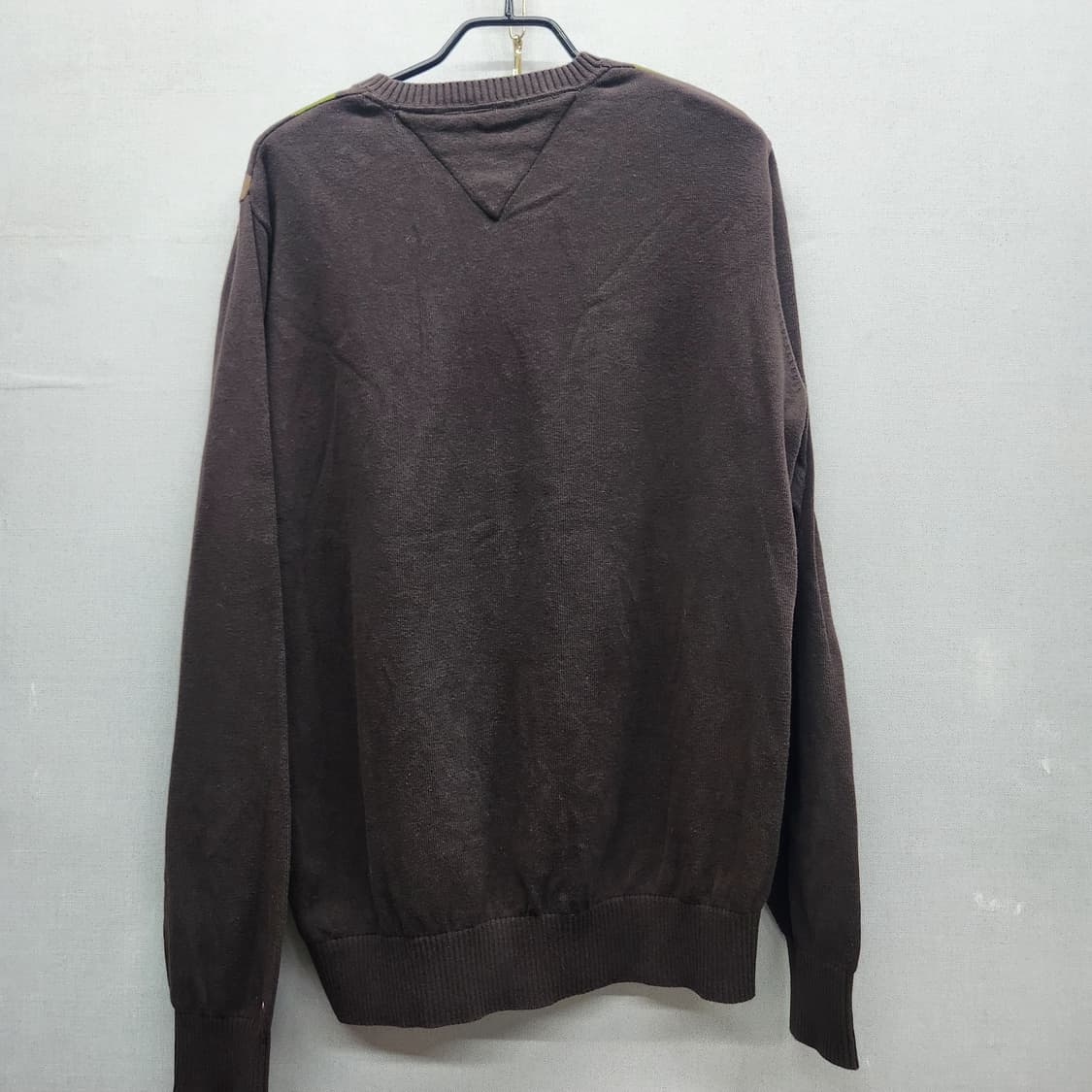 타미힐피거 아가일패턴 코튼 니트 L 상품이미지4