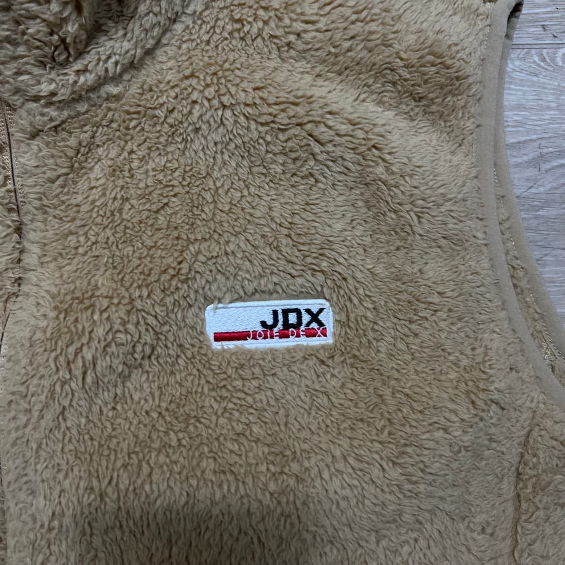 JDX 골프웨어 와펜 뽀글이 후리스 플리스 조끼 [베이지] L/100 상품이미지4