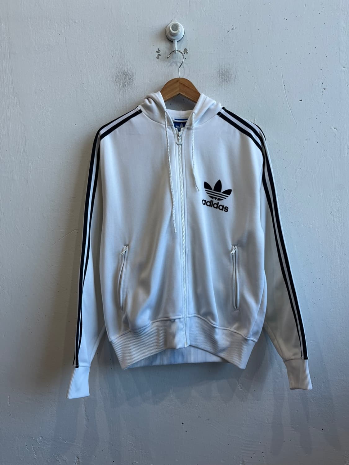 아디다스 파이어버드 화이트 후드집업 L 상품이미지1