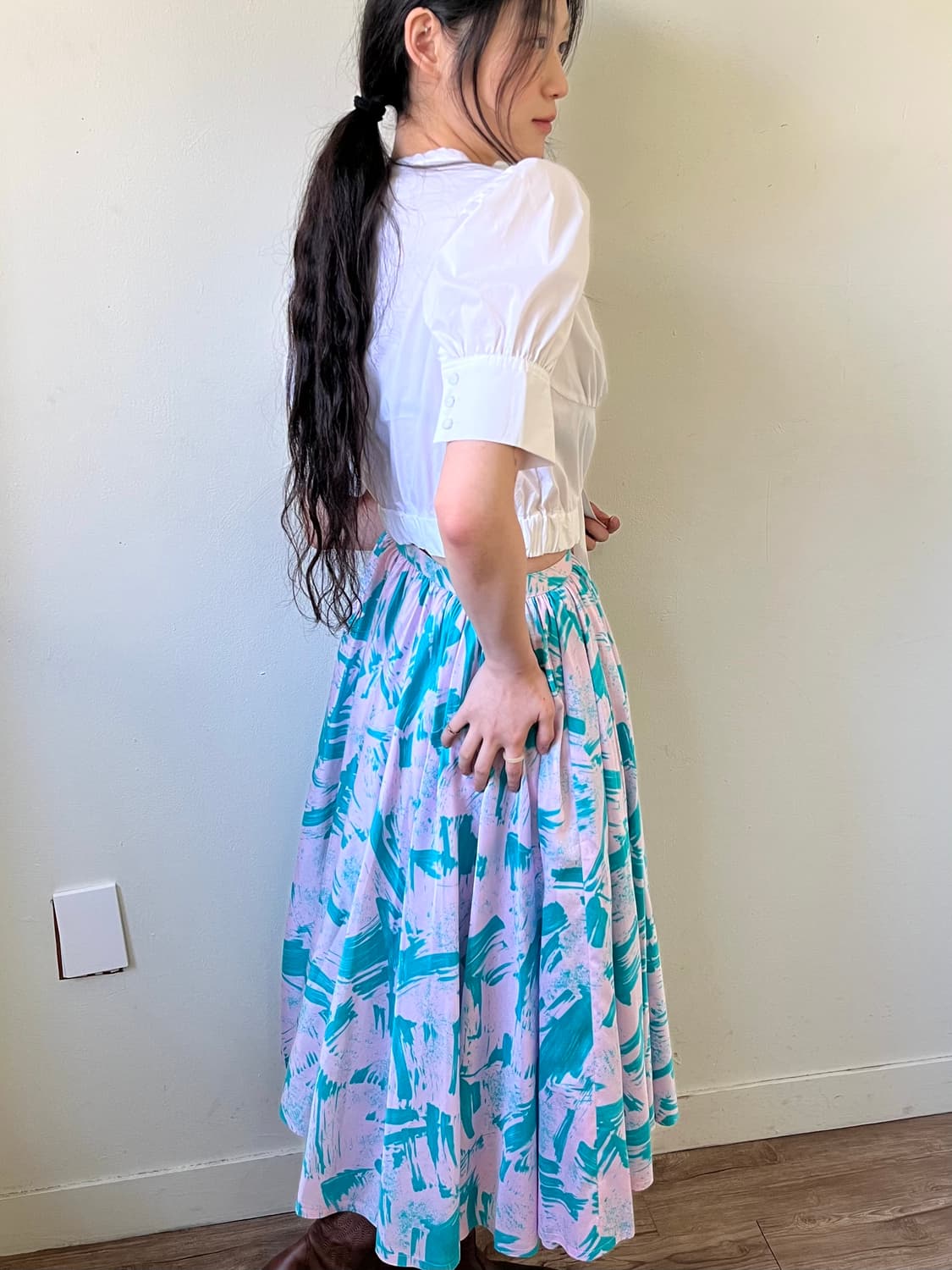 DoUBLESTANDARD 화이트 숏 셔츠 상품이미지8