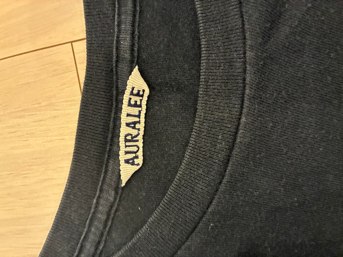 Auralee 오라리 블랙 긴팔 티셔츠 상품이미지4