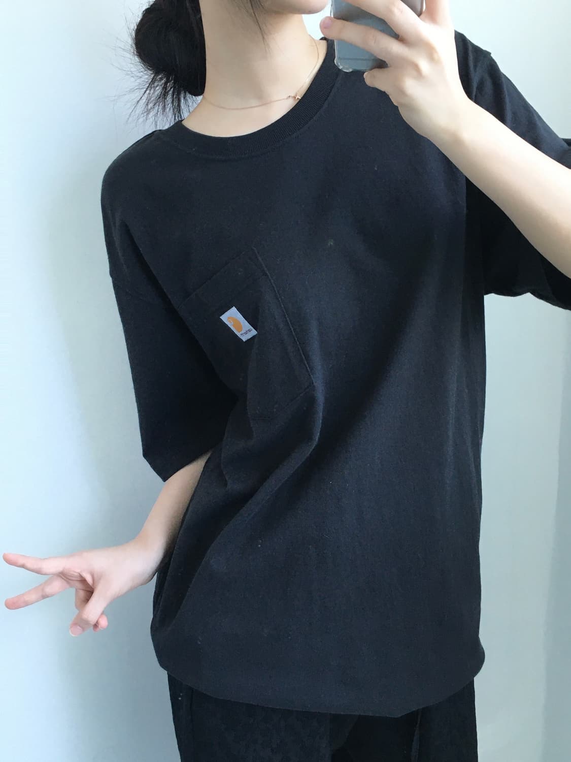 Carhartt 칼하트 블랙 티셔츠 상품이미지1