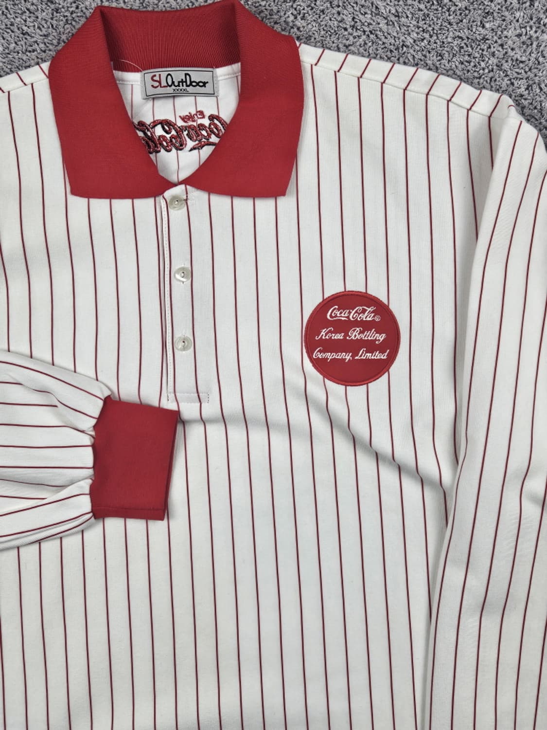 SL OUTDOOR 코카콜라 스트라이프 PK 티셔츠 (4XL)/10266 상품이미지6