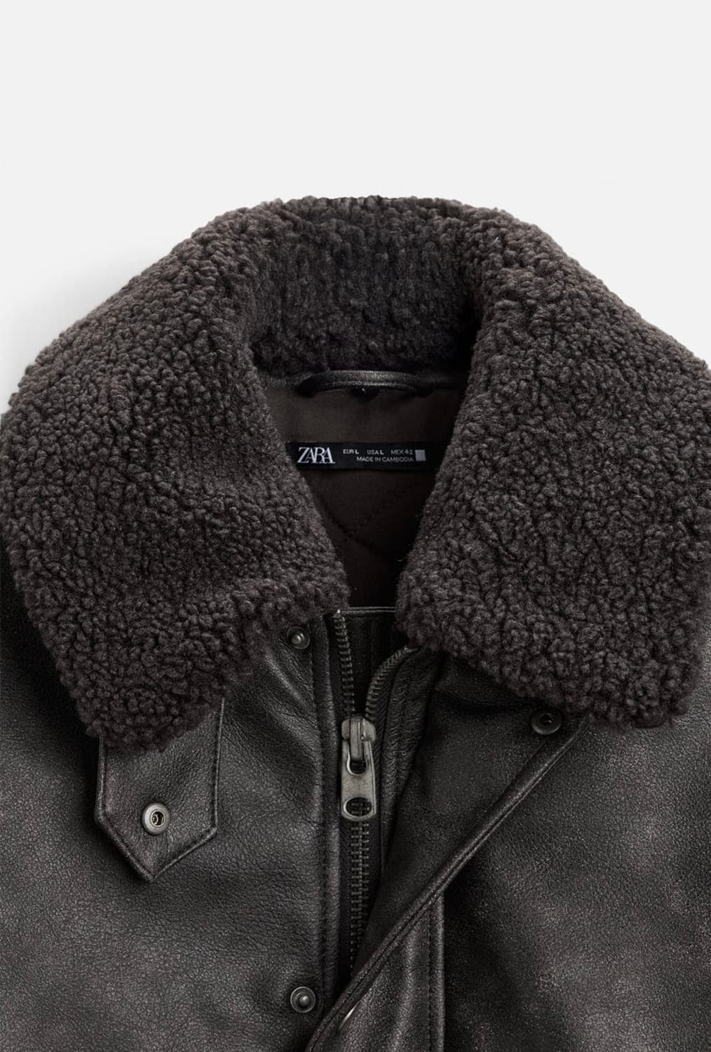 자라 워시드 무스탕 상품이미지3