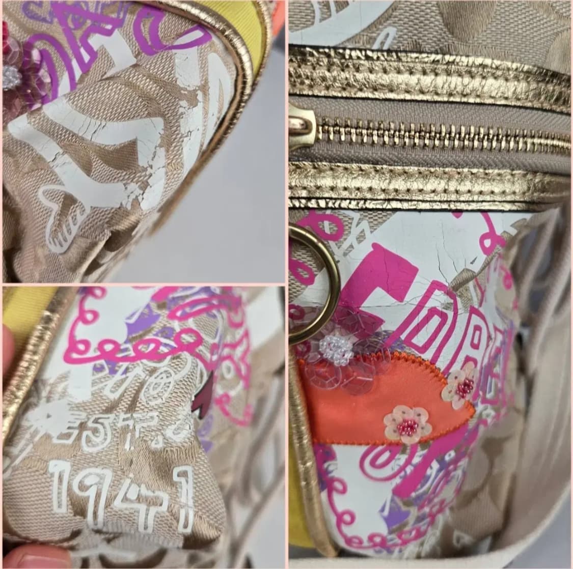 COACH 코치 Poppy 포피 한정판 Y2K 가방 숄더백 정품 상품이미지8