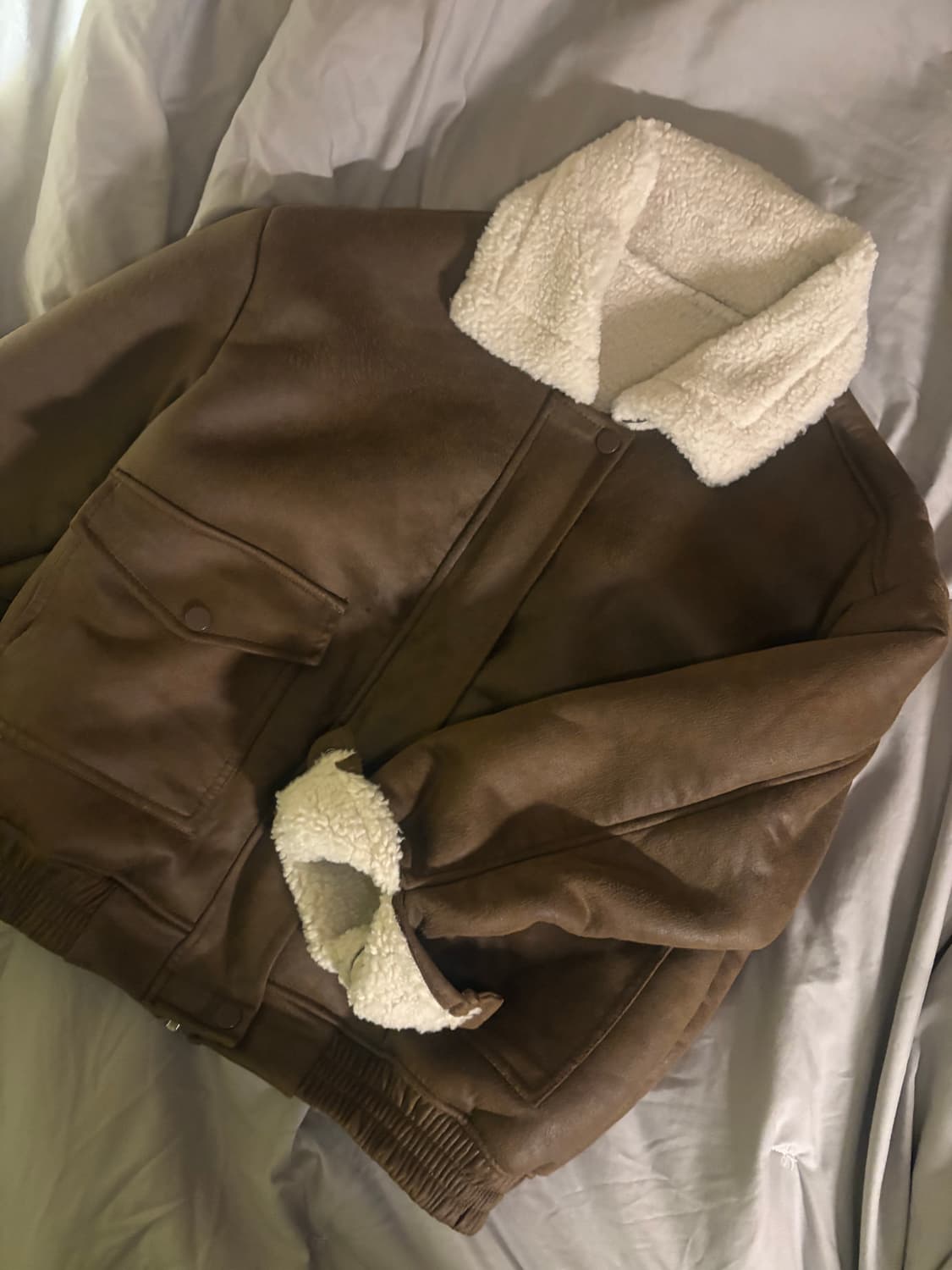 갈색 무스탕 상품이미지1