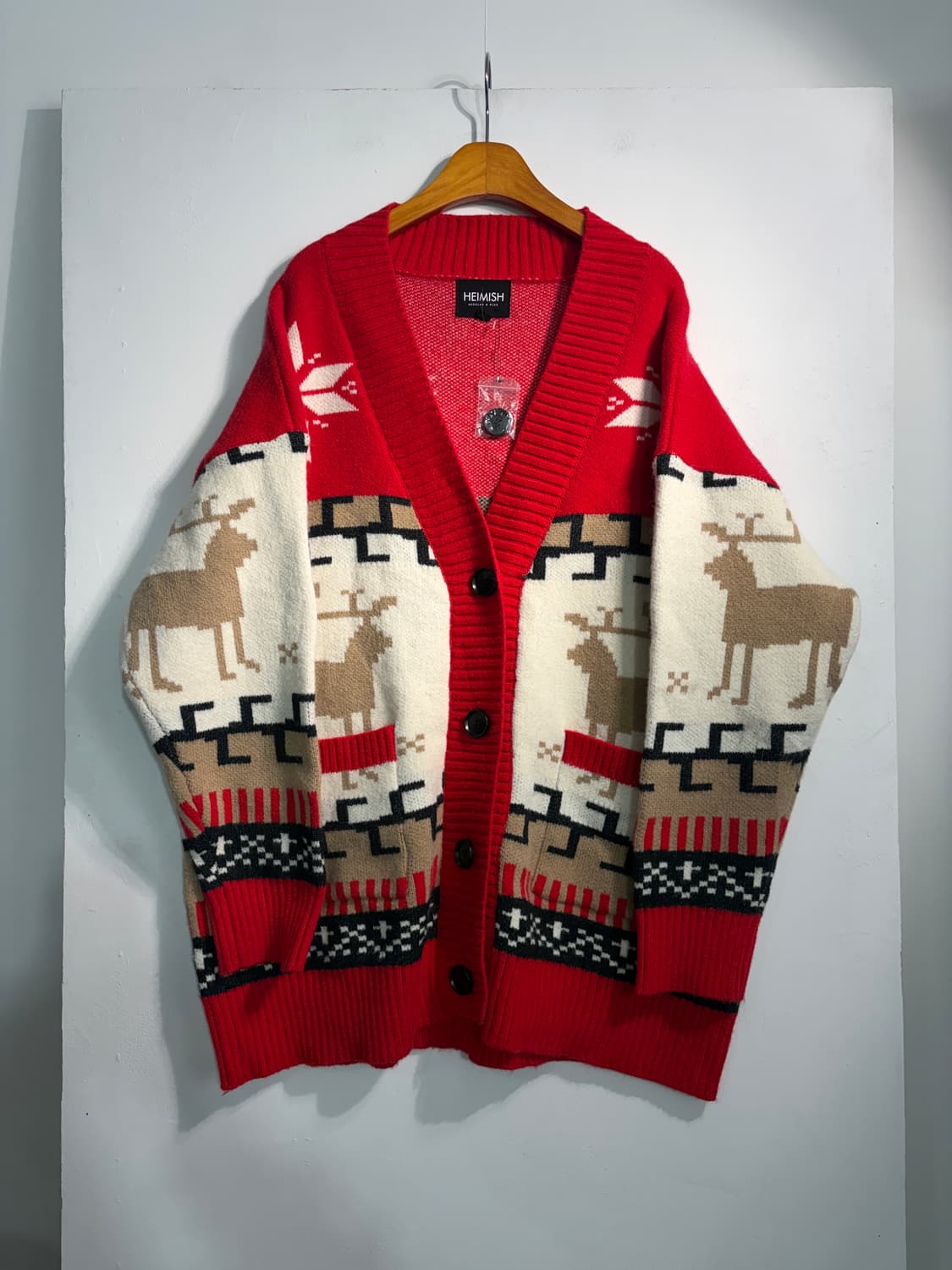 [L] U.S.A. 노르딕 니트 가디건 어글리스웨터 어글리니트 상품이미지3