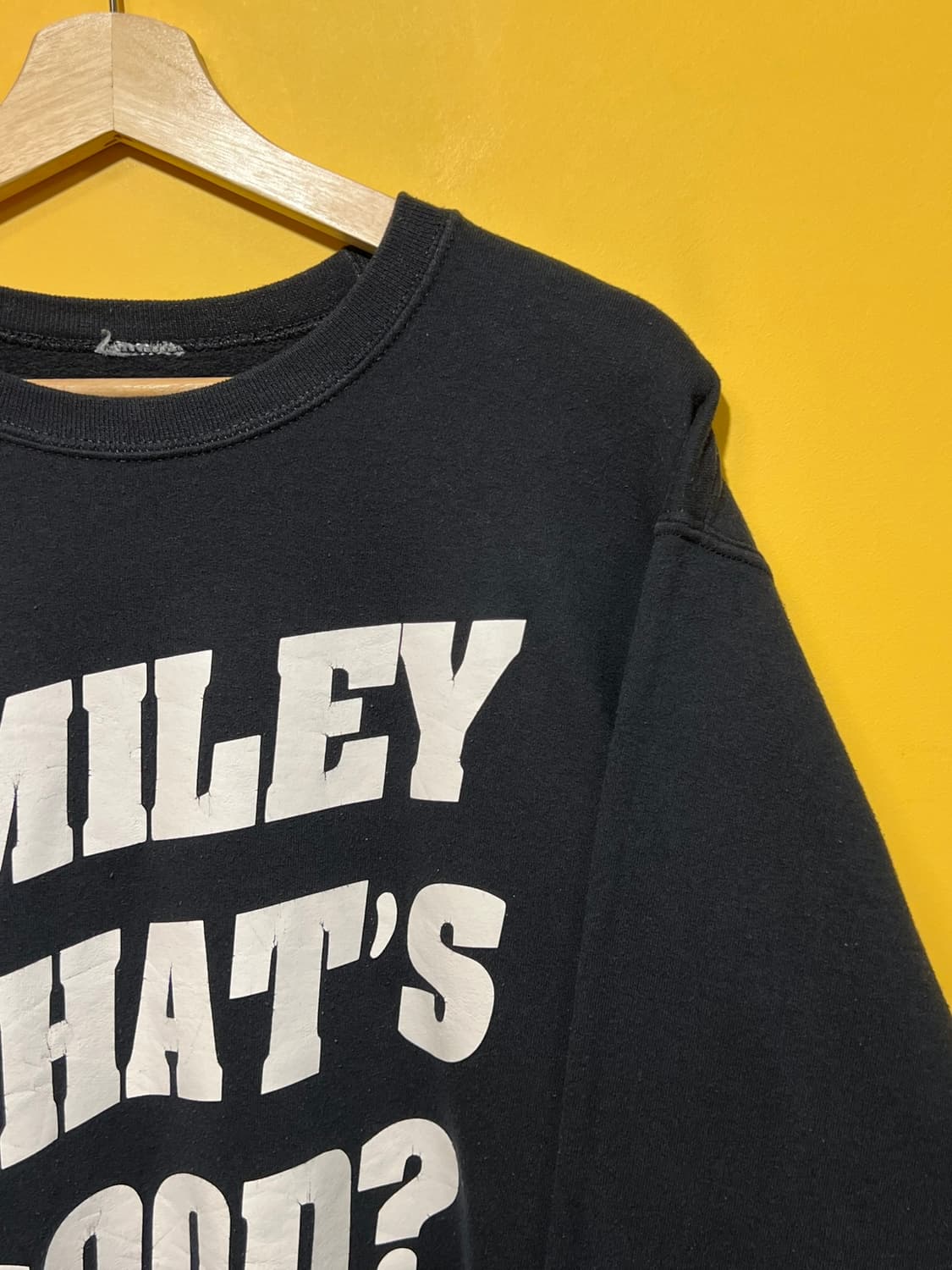 10s [L] 밈 커스텀 빈티지 맨투맨 MILEY WHATS GOOD 상품이미지2