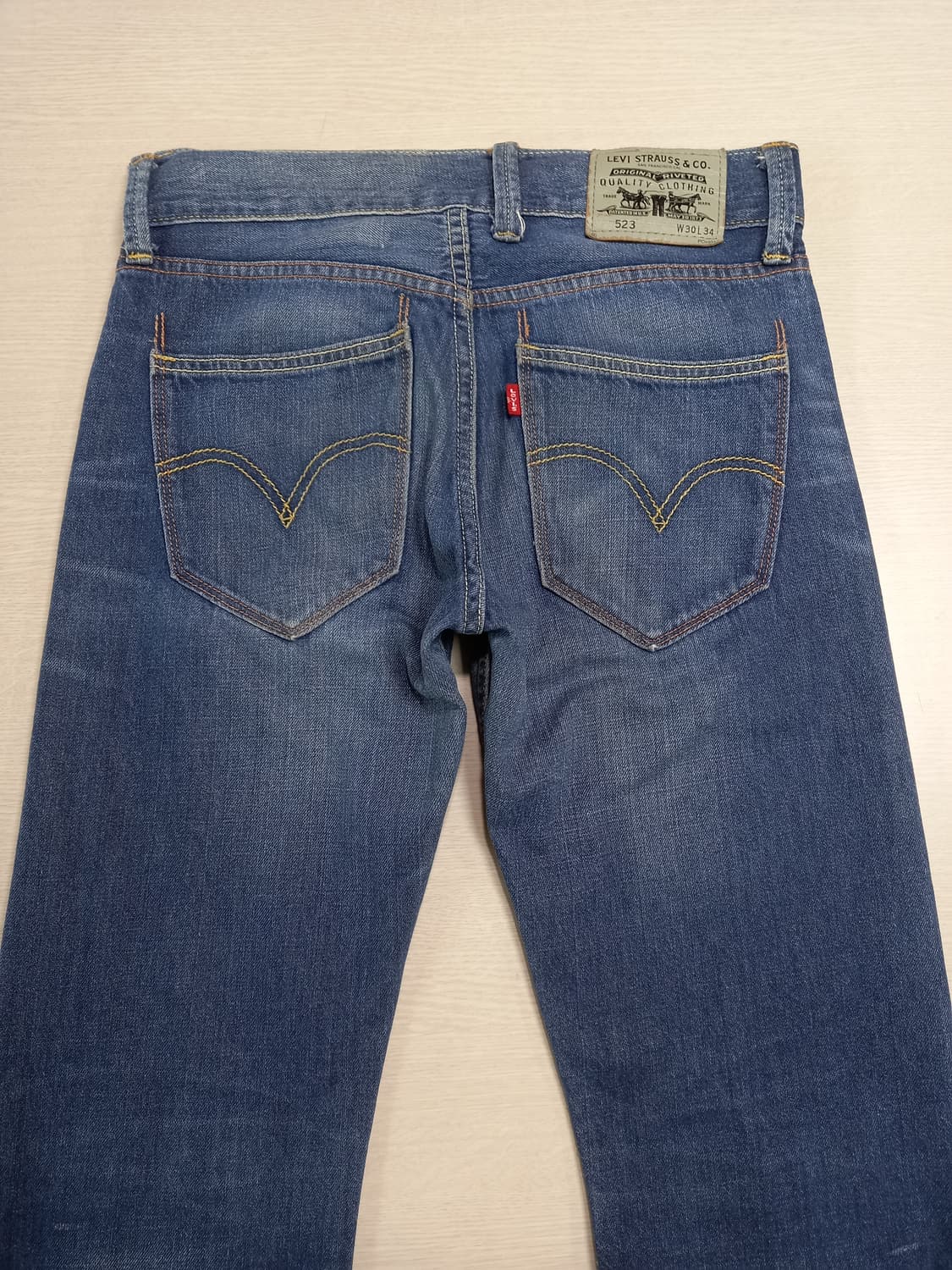 30 리바이스523 워싱 이자 리페어진 30-236 상품이미지4