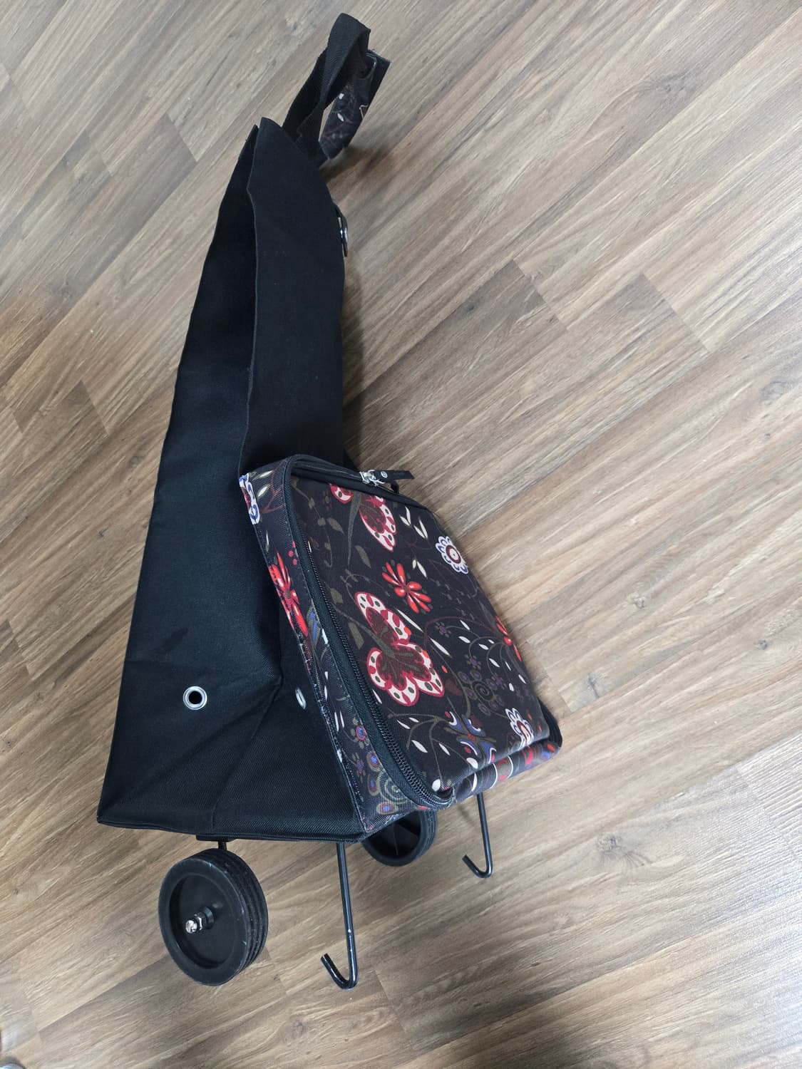 라이젠탈 - 접이식 트롤리 쇼핑 카트 - 블랙 상품이미지7