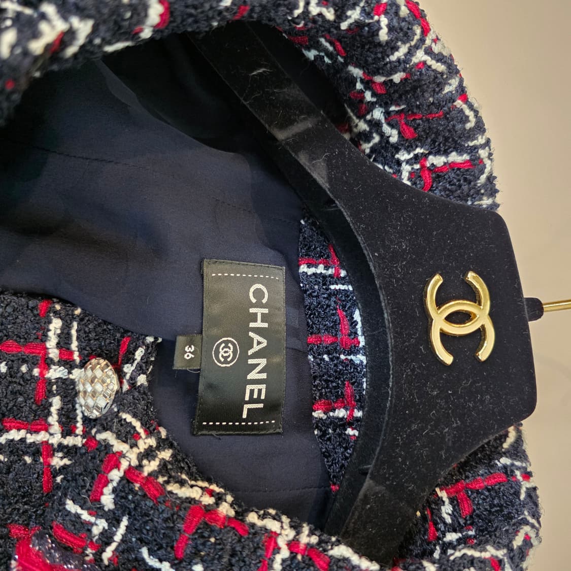 [정품] 샤넬 20P 제니/코마츠나나 착용 트위드 원피스 (36) 상품이미지8
