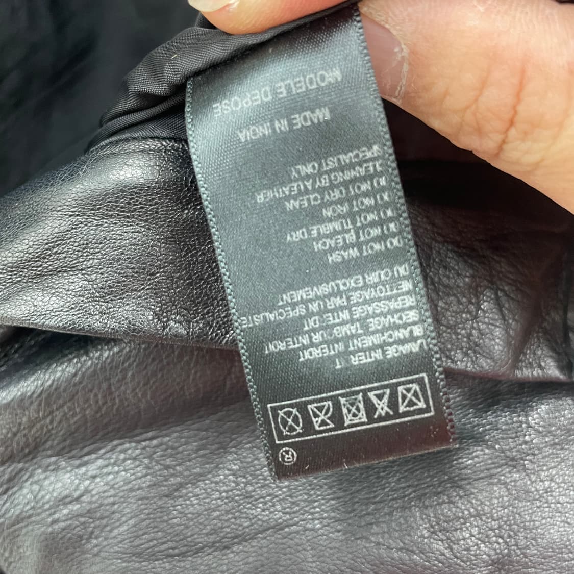 풀 램스킨 사이드 레이스업 숏 팬츠 가죽 반바지 상품이미지9