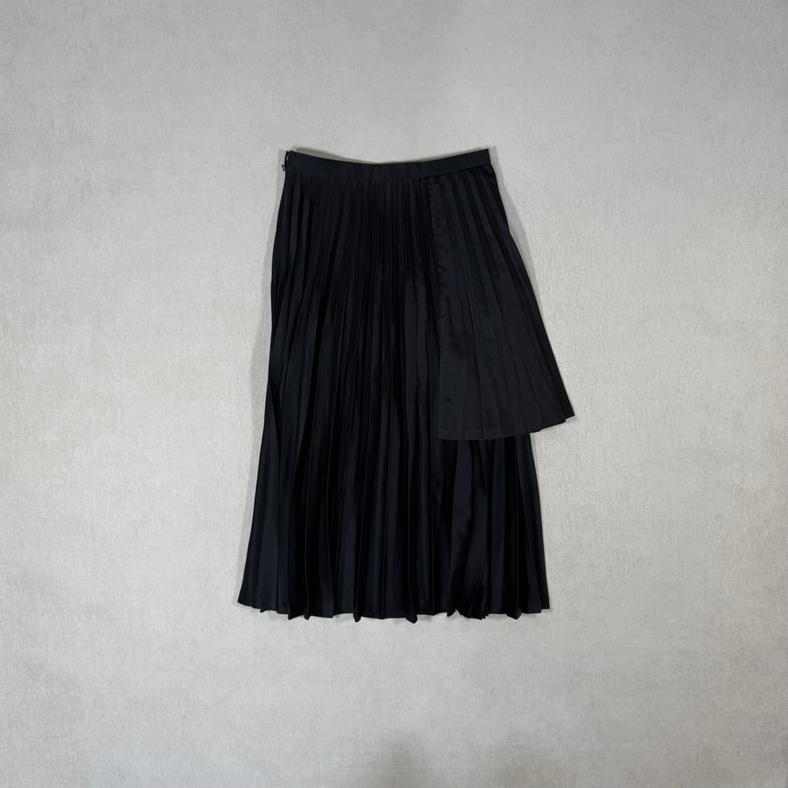 Pleated Double Black Skirt 상품이미지4