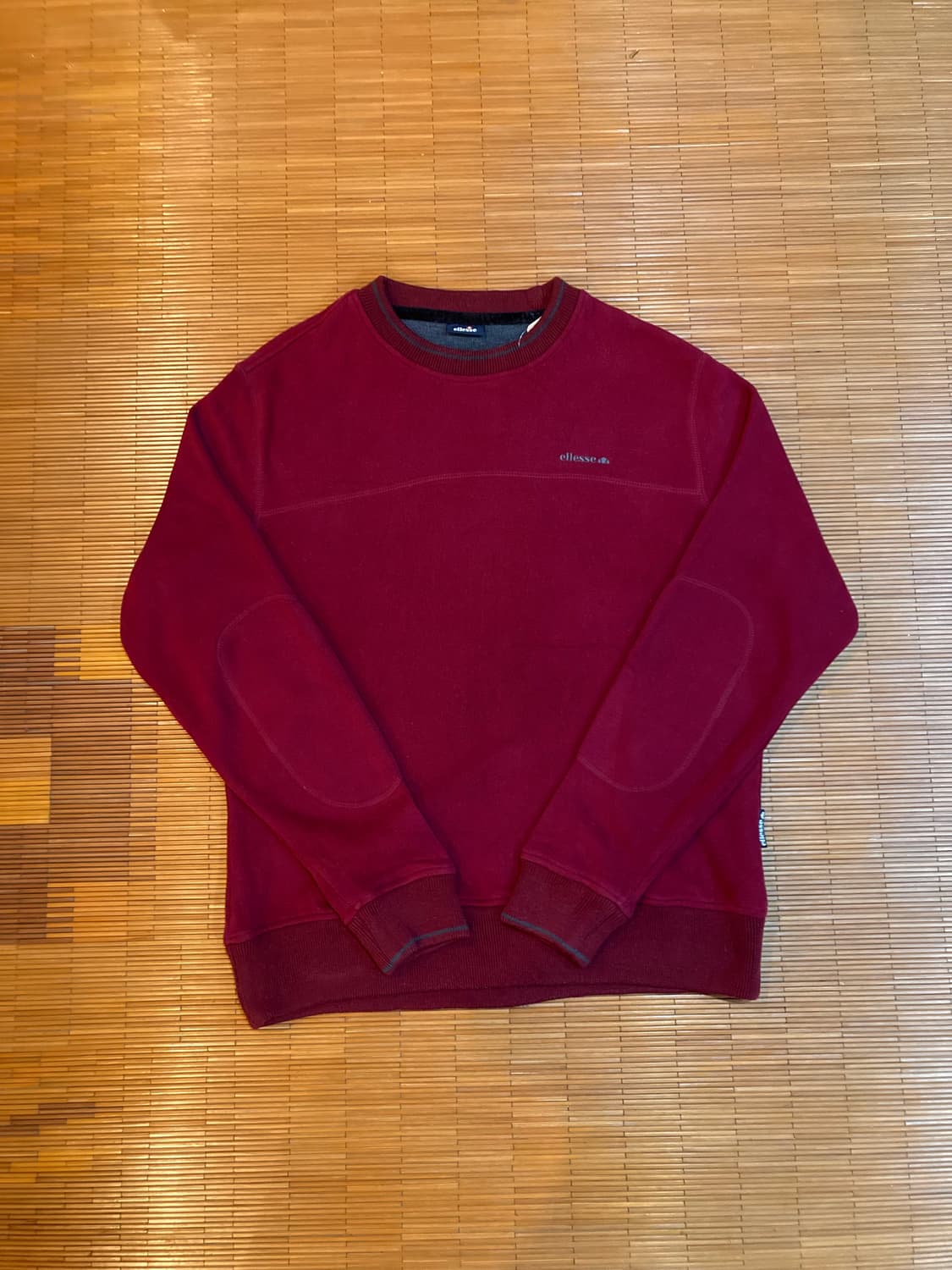 엘레쎄 엘보 패치 플리스 맨투맨 상품이미지1