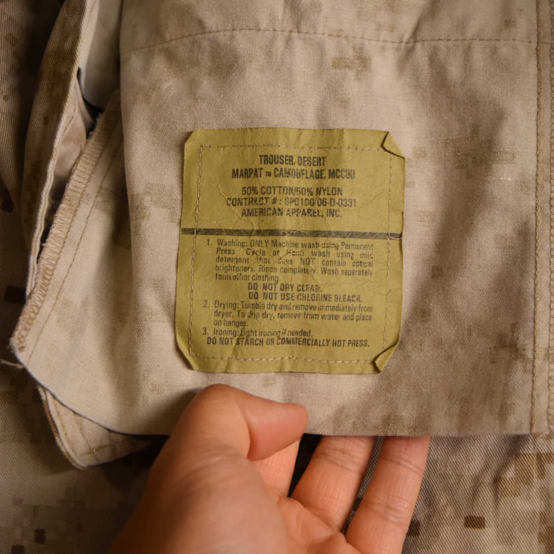 미해병대 오리지널 데저트 MARPAT 팬츠 MR (31-35인치) 상품이미지7
