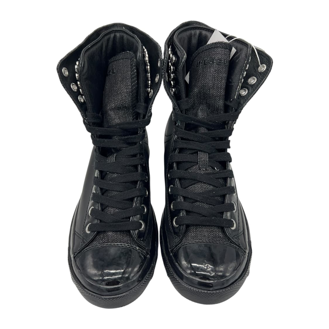 245 Vtg 디젤 마그네틱 트위스터 스니커즈 하이 블랙 상품이미지5