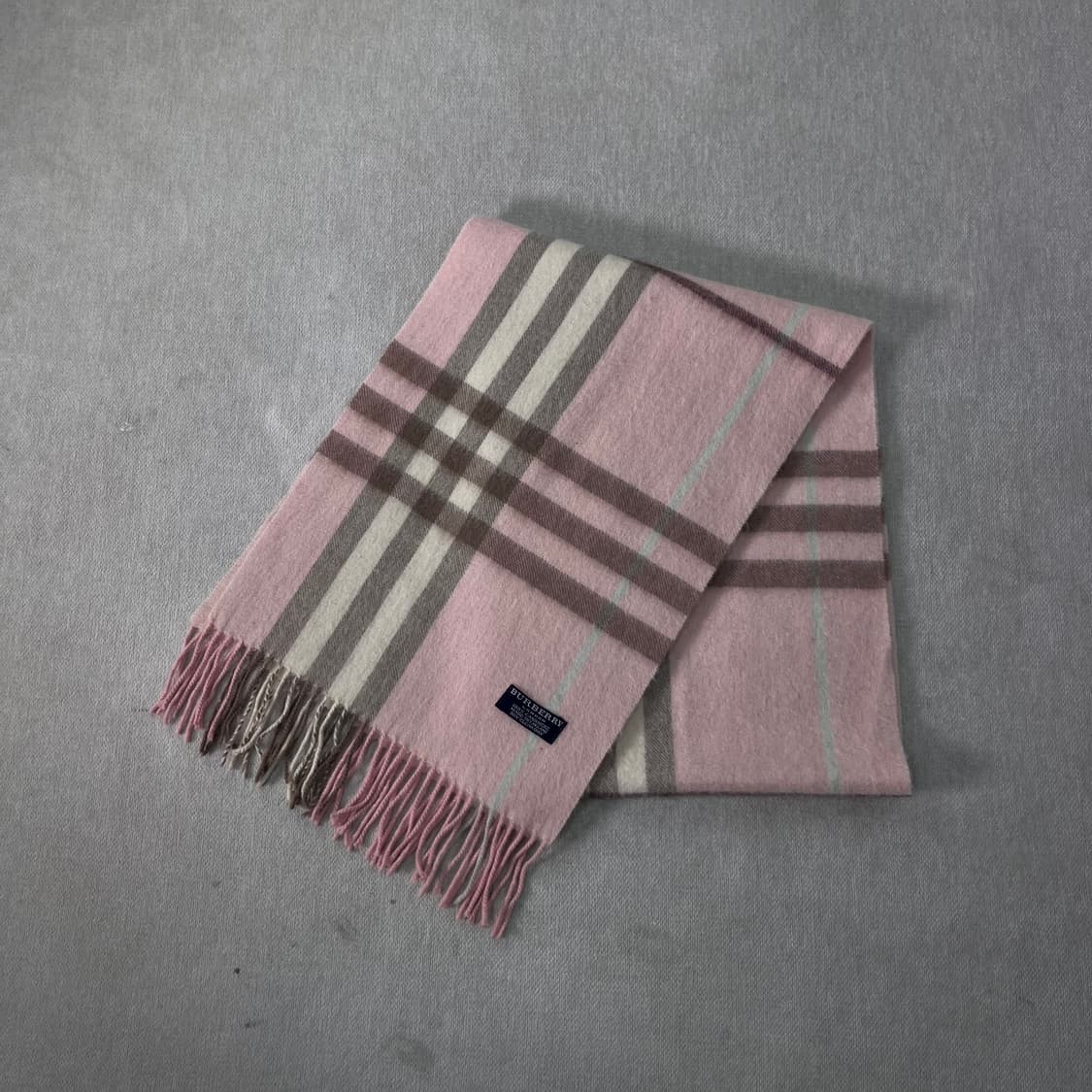 버버리 노바체크 캐시미어 핑크 머플러 상품이미지1