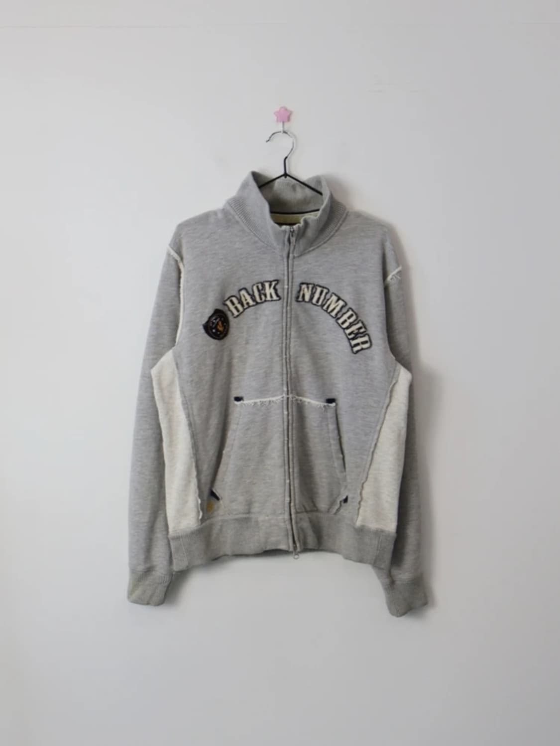Back Number Gray Zip Sweatshirt 상품이미지3