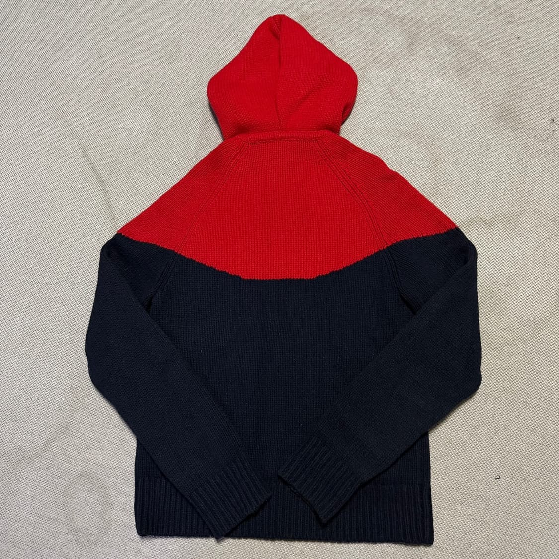 나이키 배색 니트 후드집업 상품이미지5