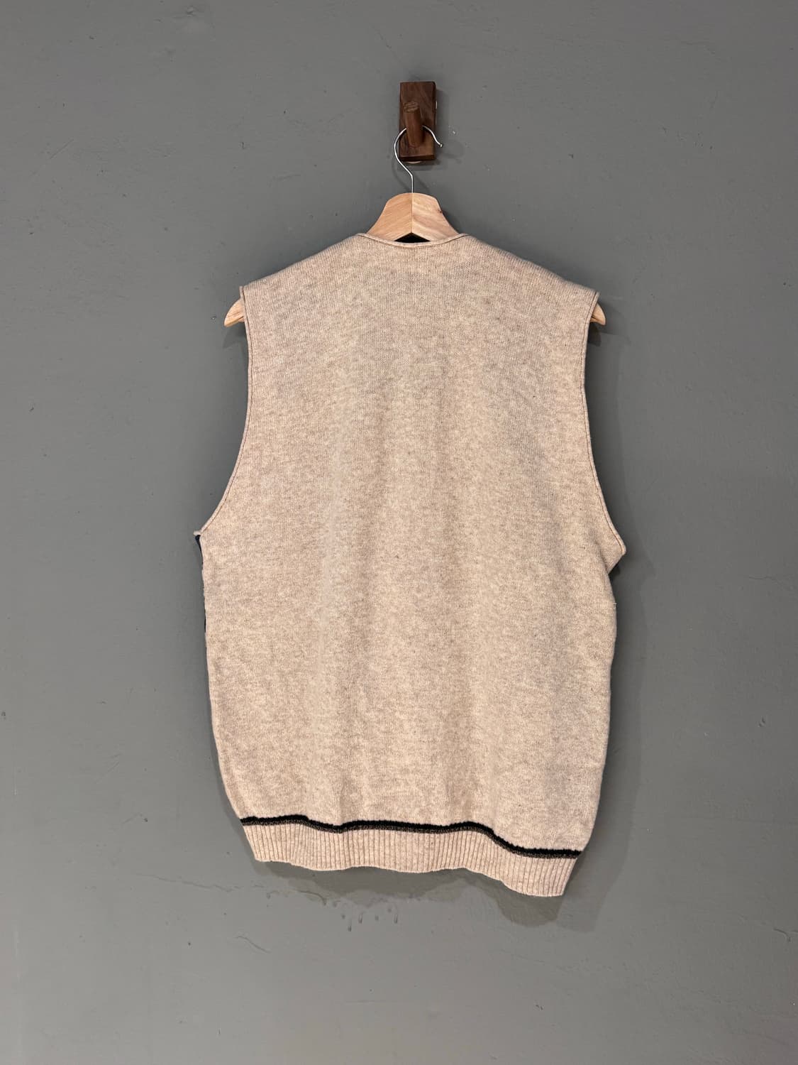 WOOLCRAFT 패턴 울 니트베스트  상품이미지5