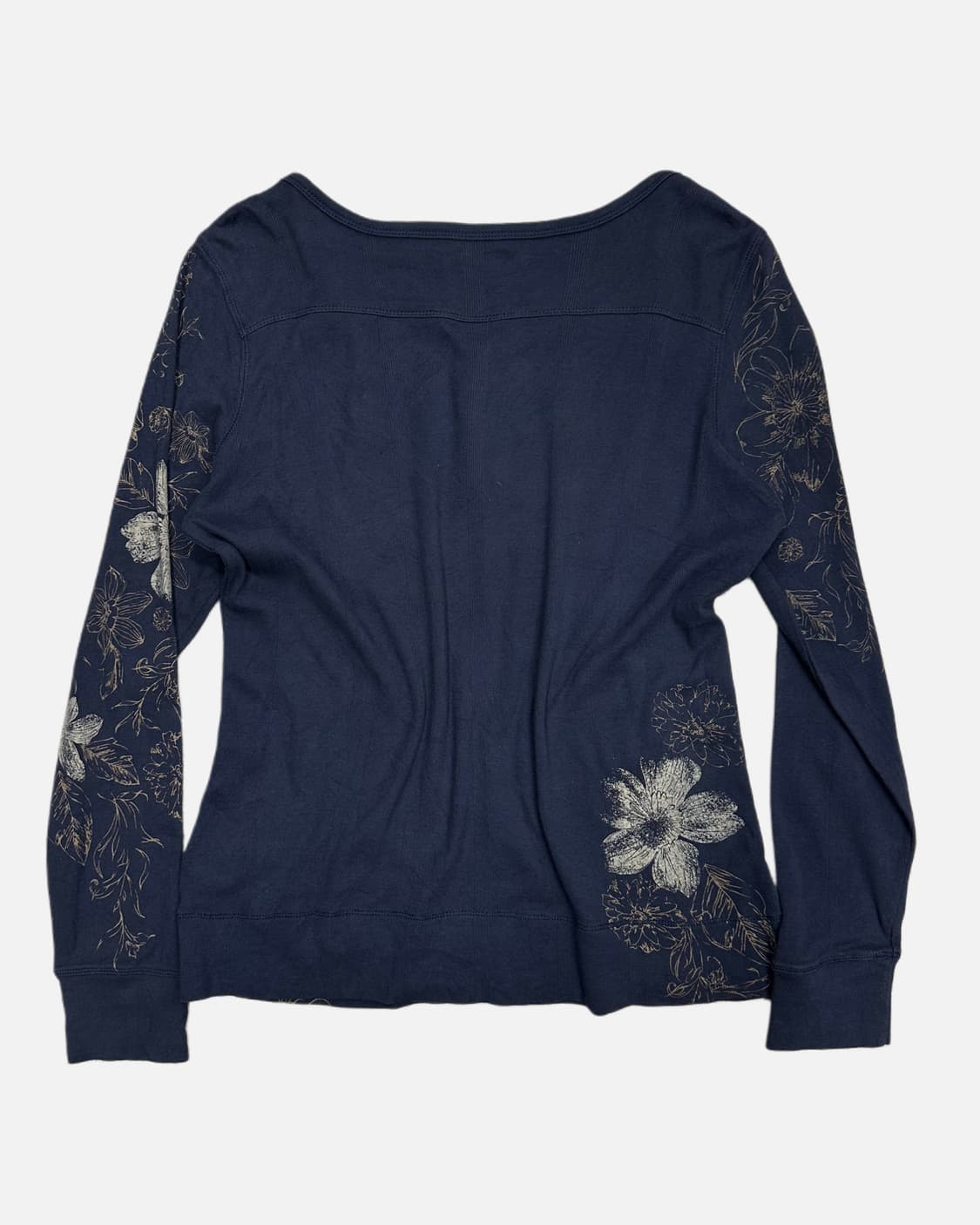 oriental flower navy t-shirt 상품이미지4