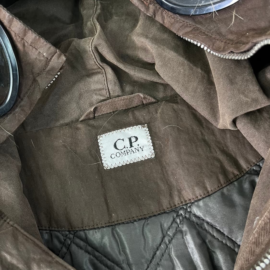 100 CP컴퍼니 왁스드 신슐레이트 고글 야상 파카 상품이미지2