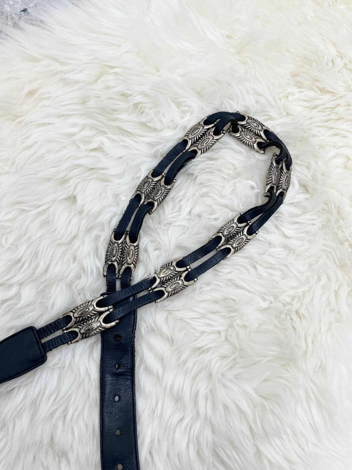 리얼레더 웨스턴 콘초 버클 벨트 상품이미지5