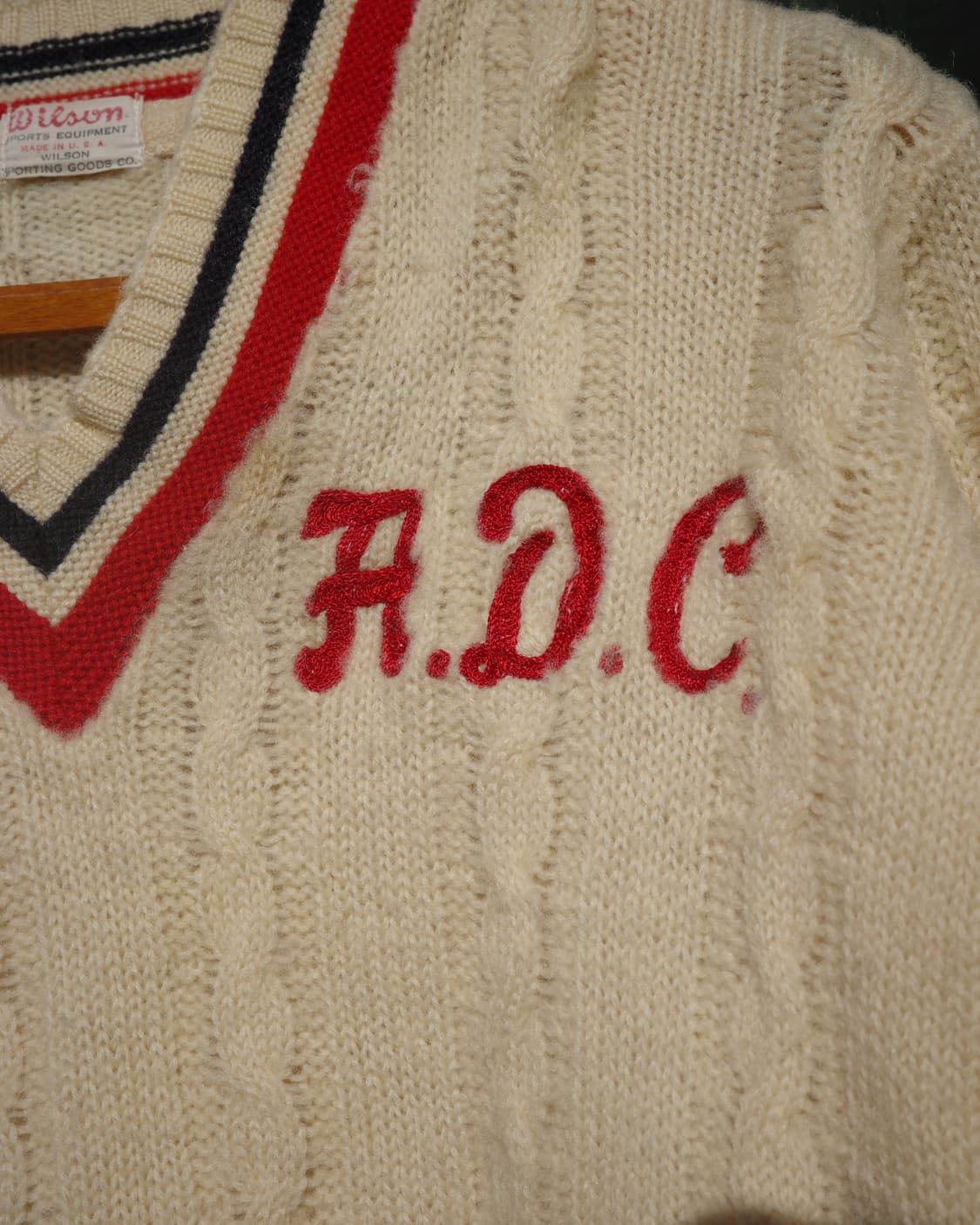 40s Wilson 프레피 크리켓 니트 상품이미지4