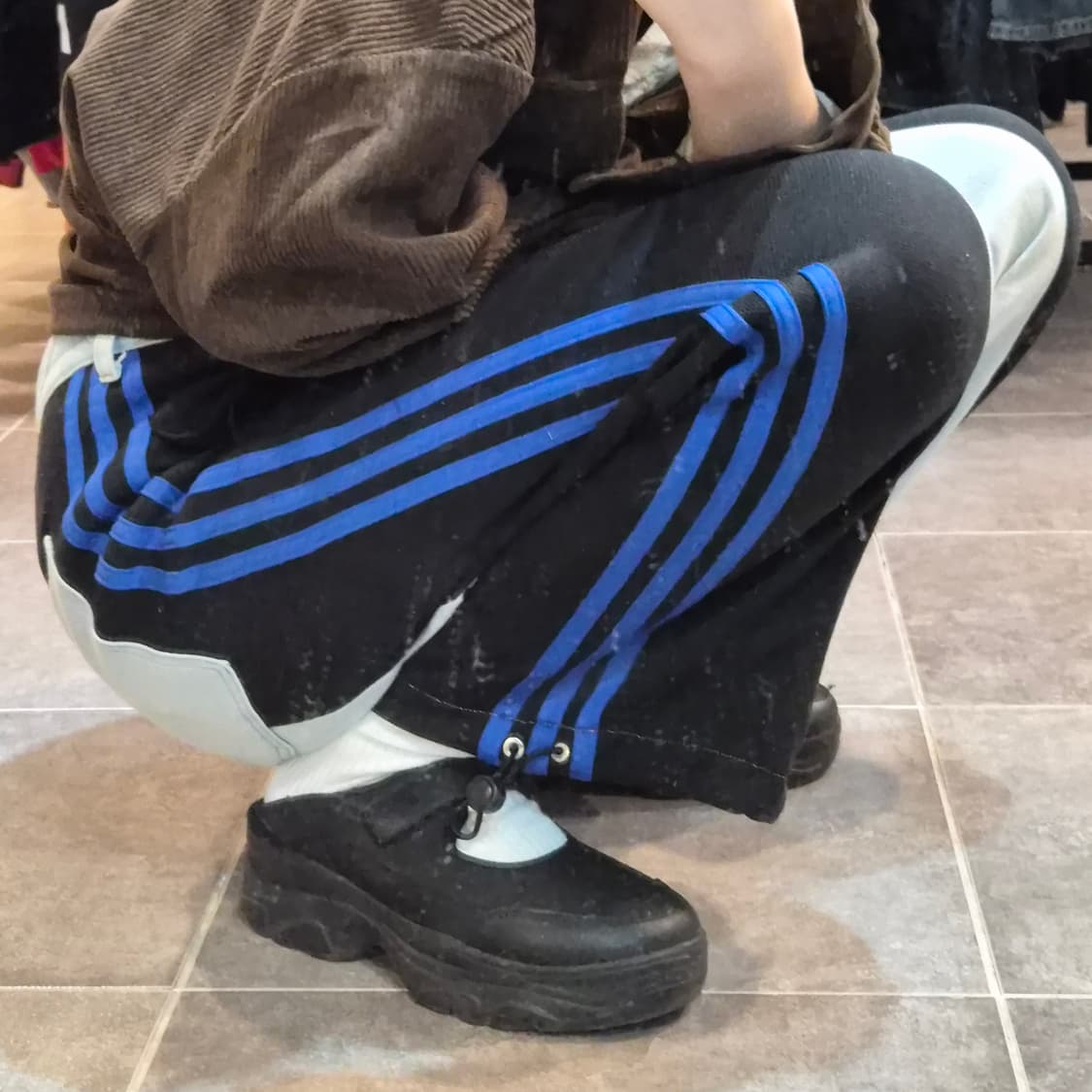 [NO.9] 데님 아디다스 트레이닝 믹스 팬츠 상품이미지4