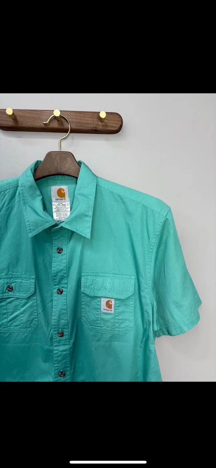 칼하트 패치로고 워크웨어 민트셔츠 H1490 상품이미지3