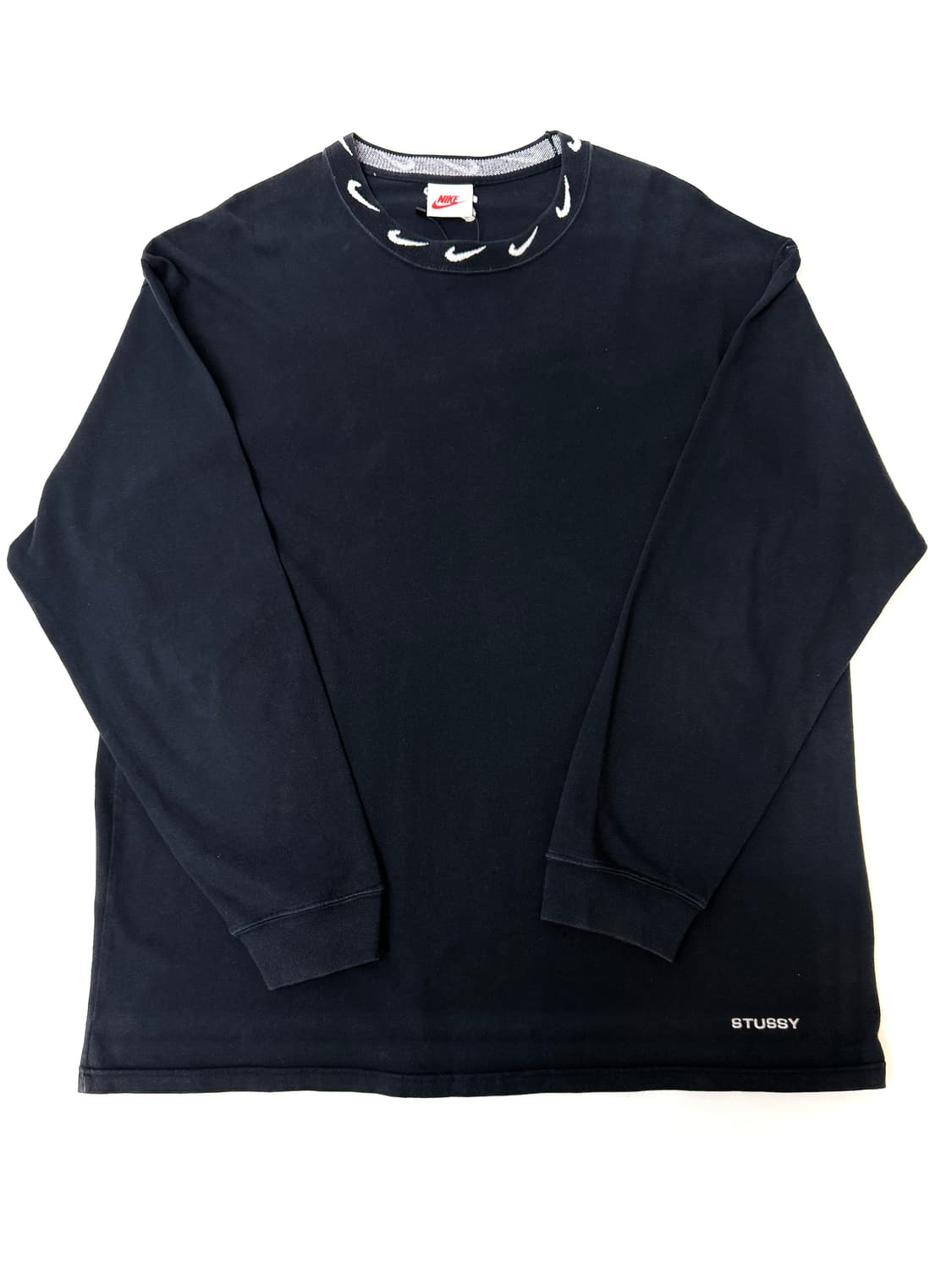 나이키 x 스투시 NRG BR 롱슬리브 니트 탑 블랙색상 상품이미지1