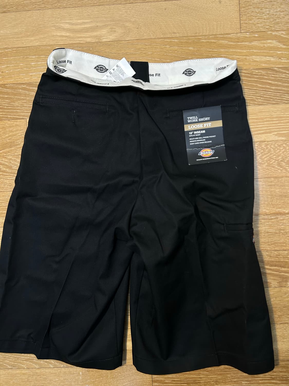 [새상품]42283 디키즈 루즈핏 13인치 워크 반바지 블랙(31) 상품이미지2