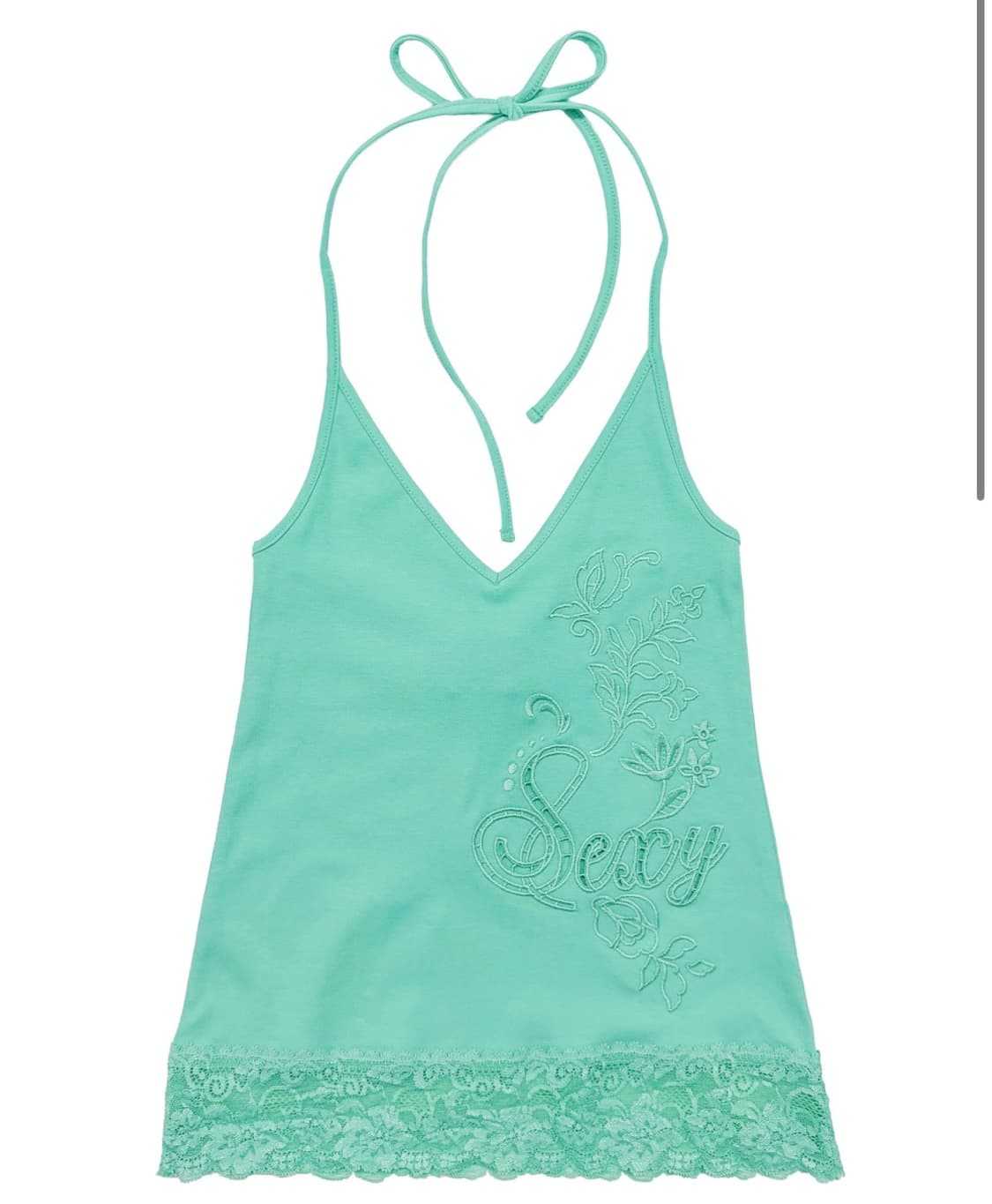 민트, 핑크 스컬프터 나시 Eyelet Embroidery Halter 상품이미지1