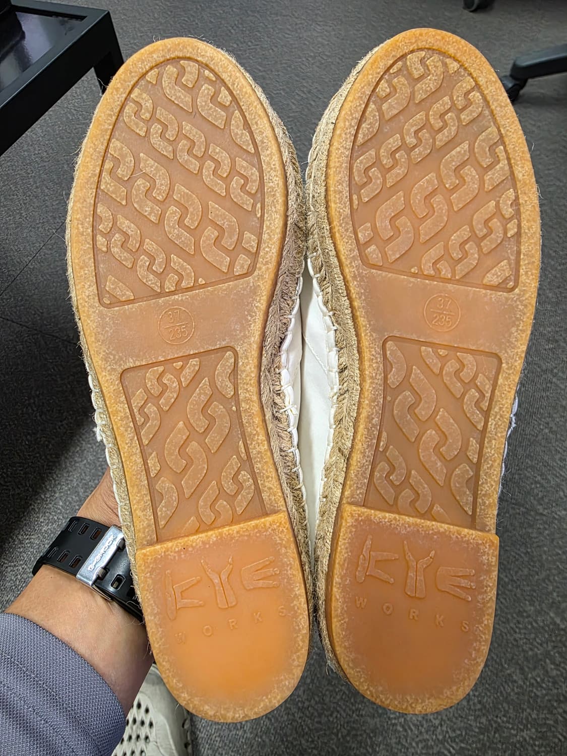 [새제품] 카이웍스(KYE) 자수 에스파듀 슬립온 235 상품이미지9