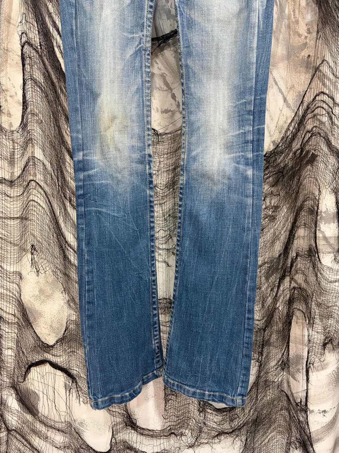 Y2K Red peper embroidery low-rise pants 상품이미지9