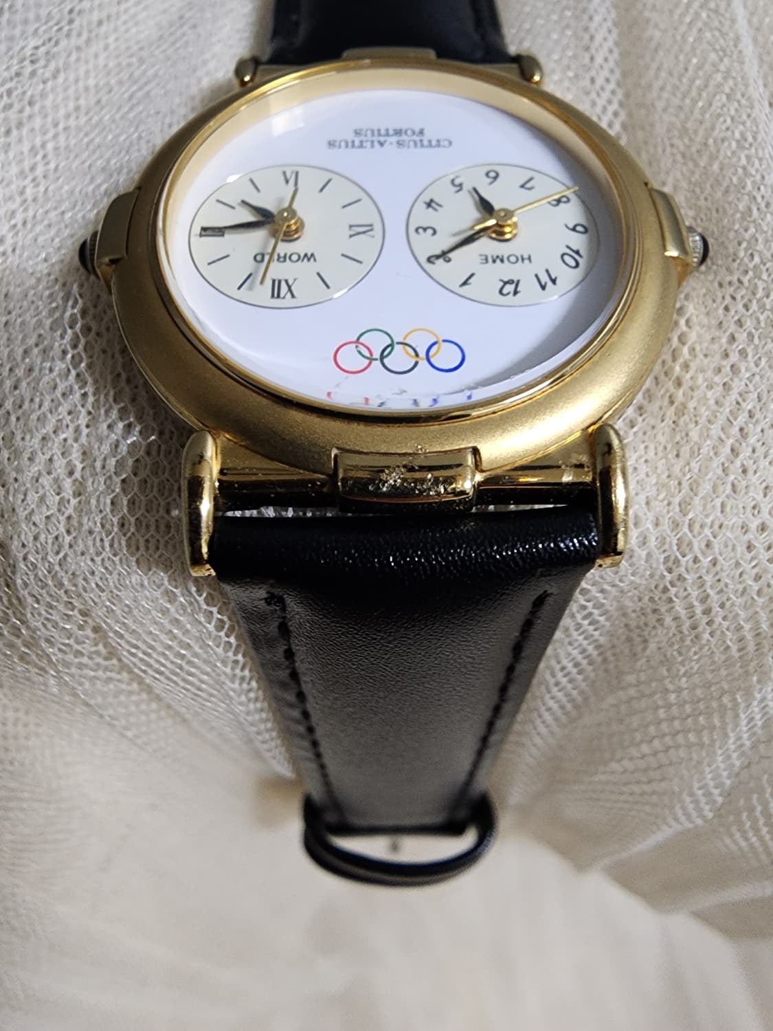 올림픽 기념 골드 듀얼타임 쿼츠 시계 상품이미지8
