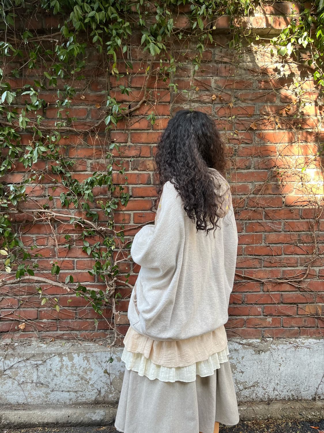 scolar 오트밀 라떼 가오리 핏 후드 가디건 상품이미지6