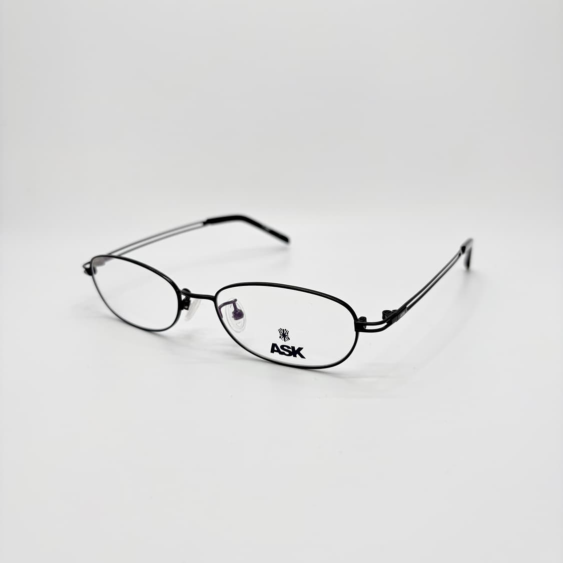 ASK 블랙 오벌 메탈테 빈티지안경 상품이미지1