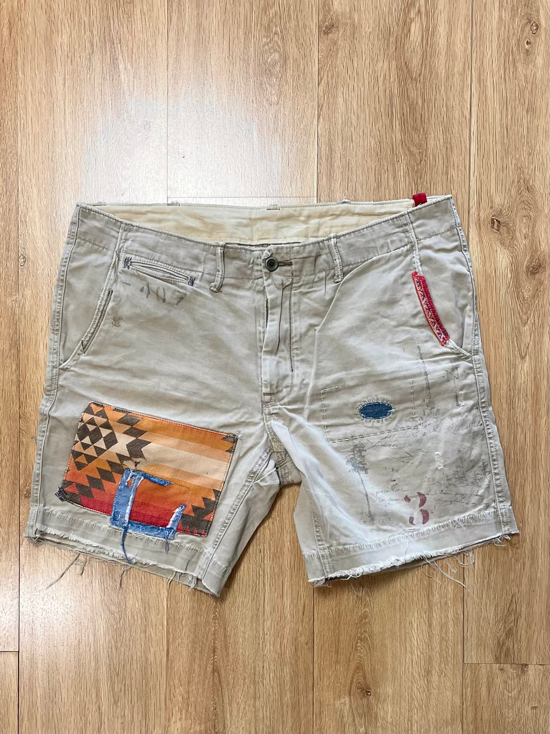 국내 유일 폴로 랄프로렌 아즈텍 나바호 빈티지 데미지 치노 쇼츠 반바지 상품이미지1