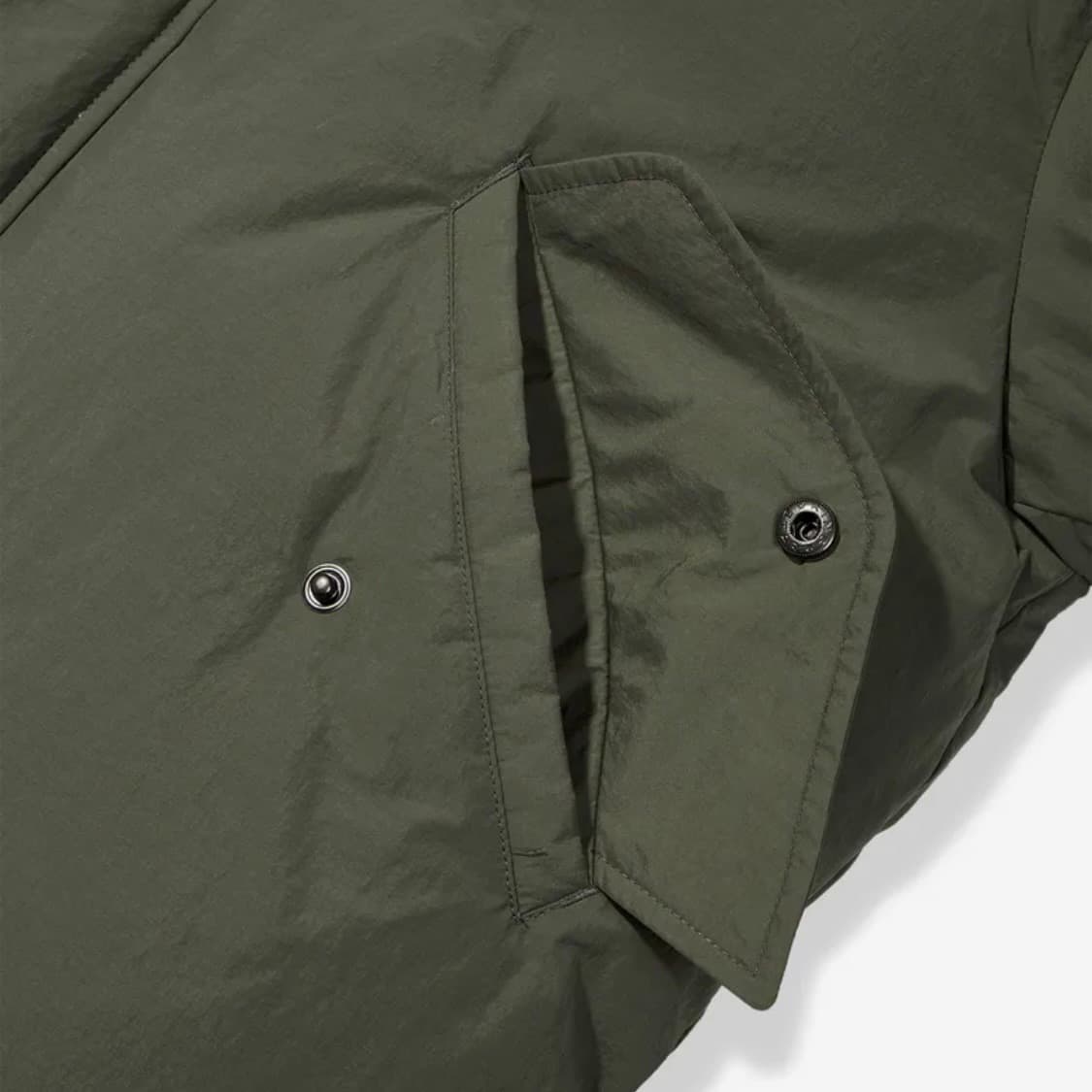 코드그라피 더플 후드 패딩 카키 상품이미지5